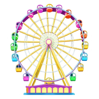 Ferris Wheel with lights
 sticker