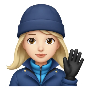 fotographer with winter clothes sticker