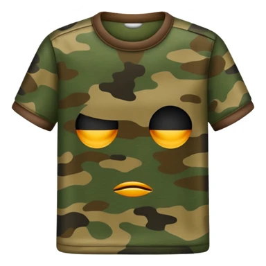 camouflage shirt sticker