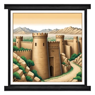 samarkand city walls sticker