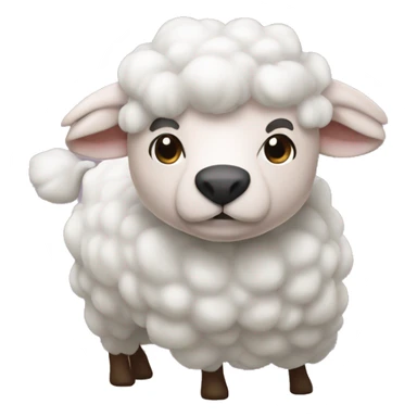 Rosa schlafendes Schaf sticker