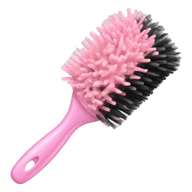 Light pink hair brush  sticker