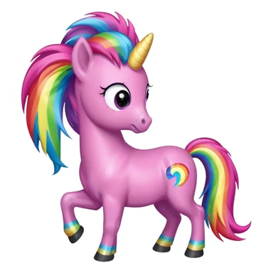 My little pony horse with chewing gum sticker