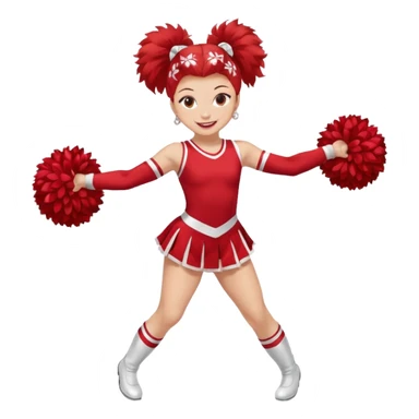 Rutgers full body Cheerleader sticker