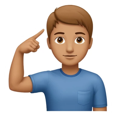 Dab (una persona con el brazo izquierdo estirado y el brazo derecho el codo doblado y en direccion para el lado izquierdo) sticker