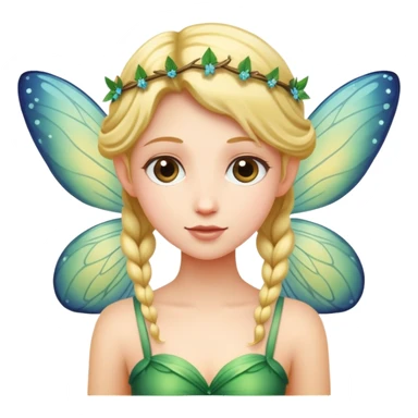 a person meeting a fairy sticker