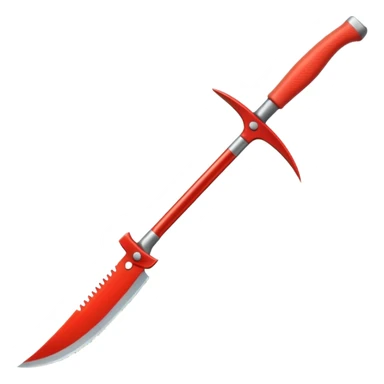 Sickle used to cut grass sticker