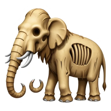 skeleton of a mammoth sticker