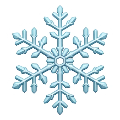 snowflake with different color & pattern sticker
