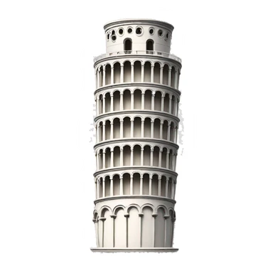 Leaning tower of pisa  sticker
