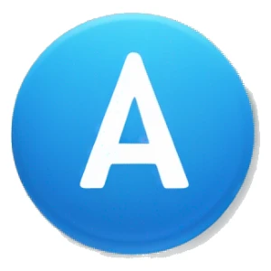 blue circle with a white check mark in the middle sticker