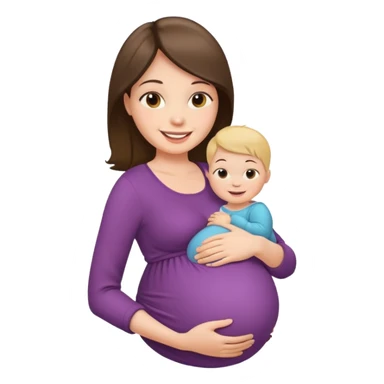 pregnant lady  sticker