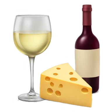 wine and cheese  sticker