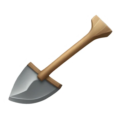 white mining pickaxe sticker