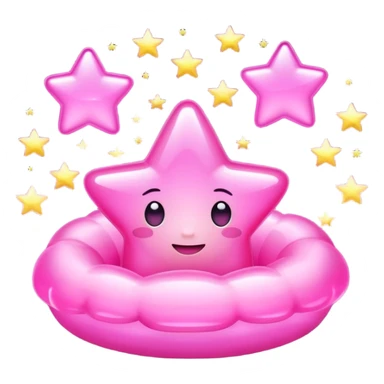 Pink stars 2D sticker
