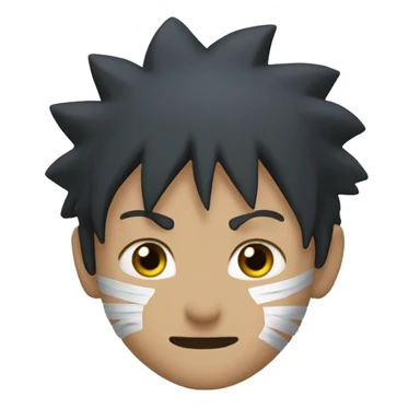 Naruto avec habits noir qui tire la langue  sticker