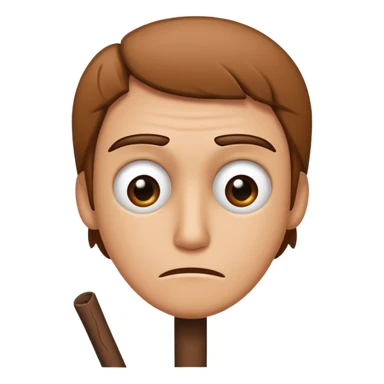 drawn stick man ruing sticker