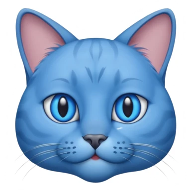 Blue cat but with 6 feet and short tail sticker