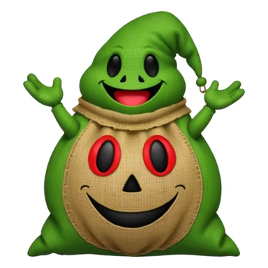 create Oogie boogie From nightmare before Christmas As Emojis that don’t already exists. sticker