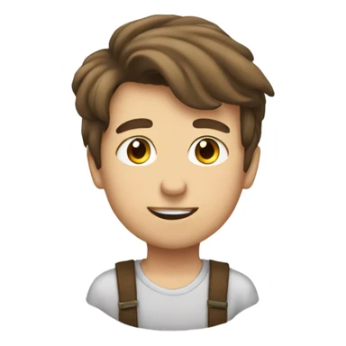 Gay kiss brown hair older white younger white sticker