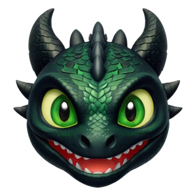Toothless face only from how to train your Dragon accurate  sticker