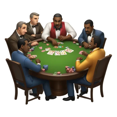 men gambling sticker