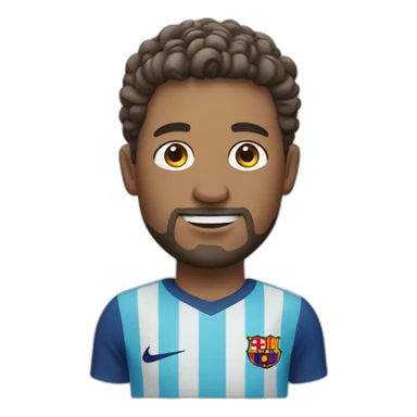 White man playing in Barcelona  sticker