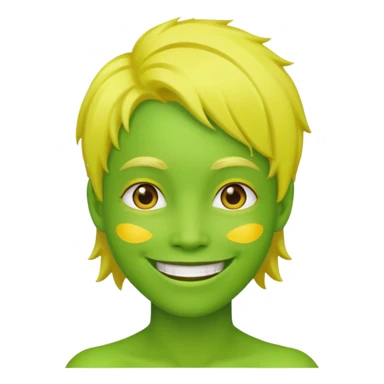 Neon green ,yellowHaired People  sticker