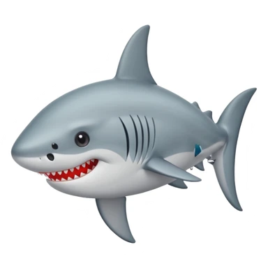 Tiburón con ojos de corazon sticker