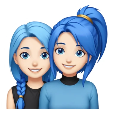 Jinx and isha from arcane sticker