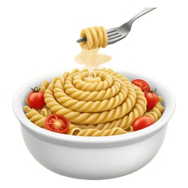 fusilli pasta bowl sticker
