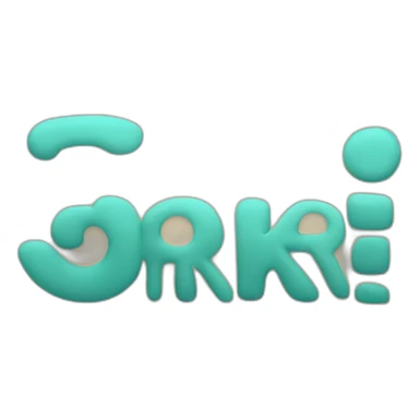 The letters "OKR" all capitalized sticker