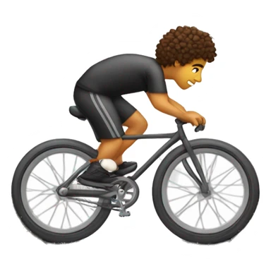 Criança menino cabelo loiro em cima de uma bicicleta  sticker