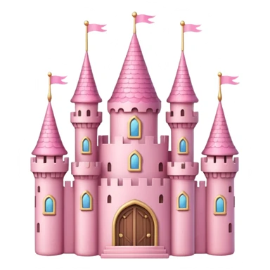 pink princess castle  sticker