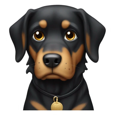 black and tan dog frozen  sticker