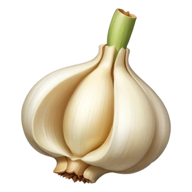 peeled garlic only one clove  sticker