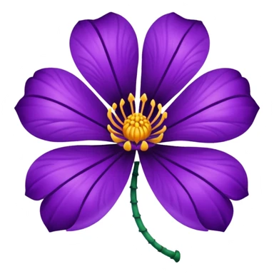 Purple poison flower sticker