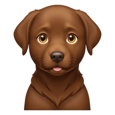 Please make a brown lab one sticker