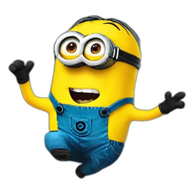 Minion doing this 🙂 sticker