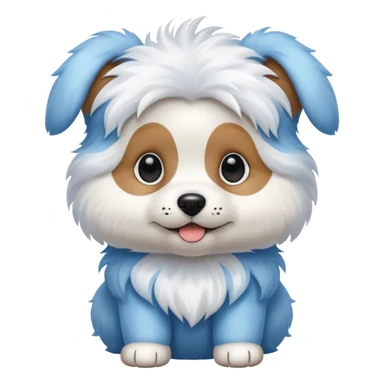 puppy dog blue sticker