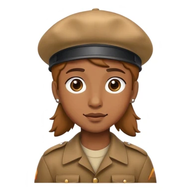 Bronco wearing beret sticker