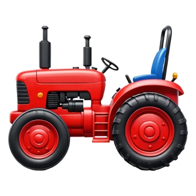 plastic toy  tractor sticker