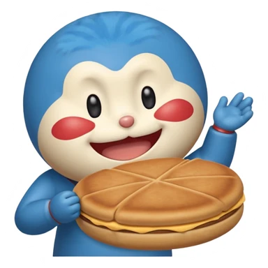 Doraemon Eating Dorayaki  sticker