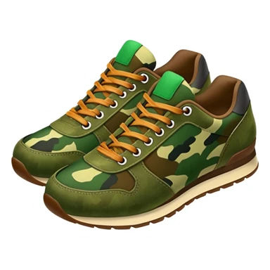 camouflage shoese sticker