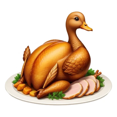 Duck stuffed in a chicken stuffed into a turkey sticker