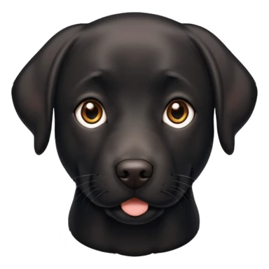 Perro Labrador  negro adulto sticker