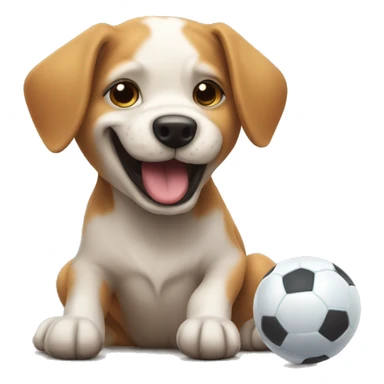 Dog playing tickle ball with other dog  sticker