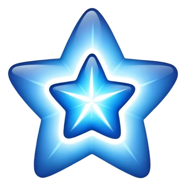 Blue star sticker