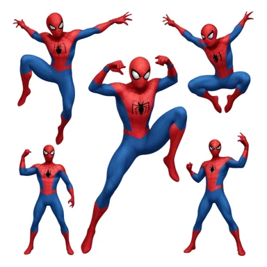 Spiderman full body all reactions sticker