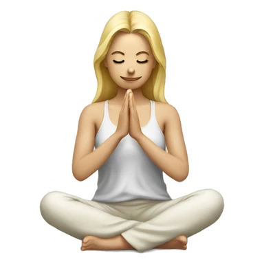 Women Photographer blond  meditating  sticker